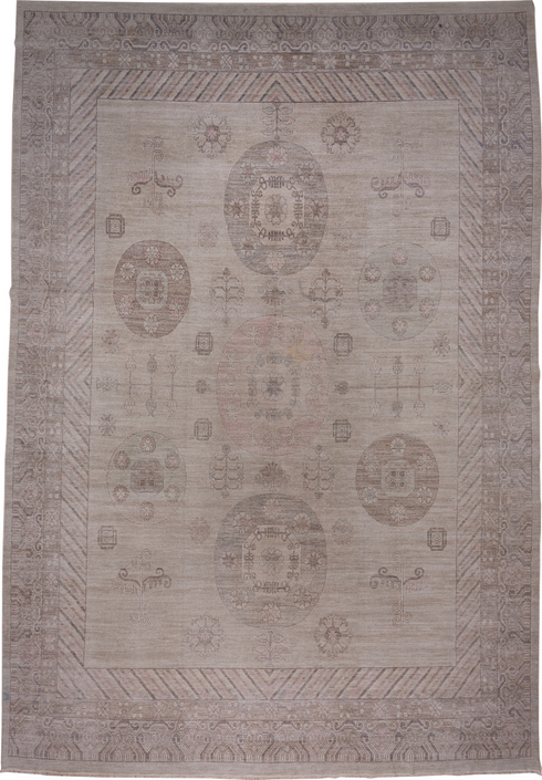Vintage Khotan Area Rug (12' x 18')